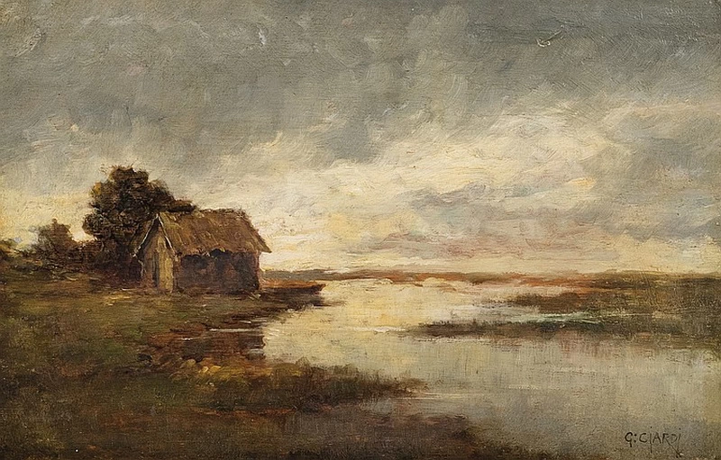 Capanna nel paesaggio